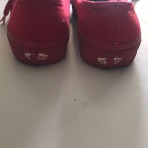 Vans Shoes - BARELY USED ALL RED LOW TOP VANS Vans Shoes - BARELY USED ALL RED LOW TOP VANS